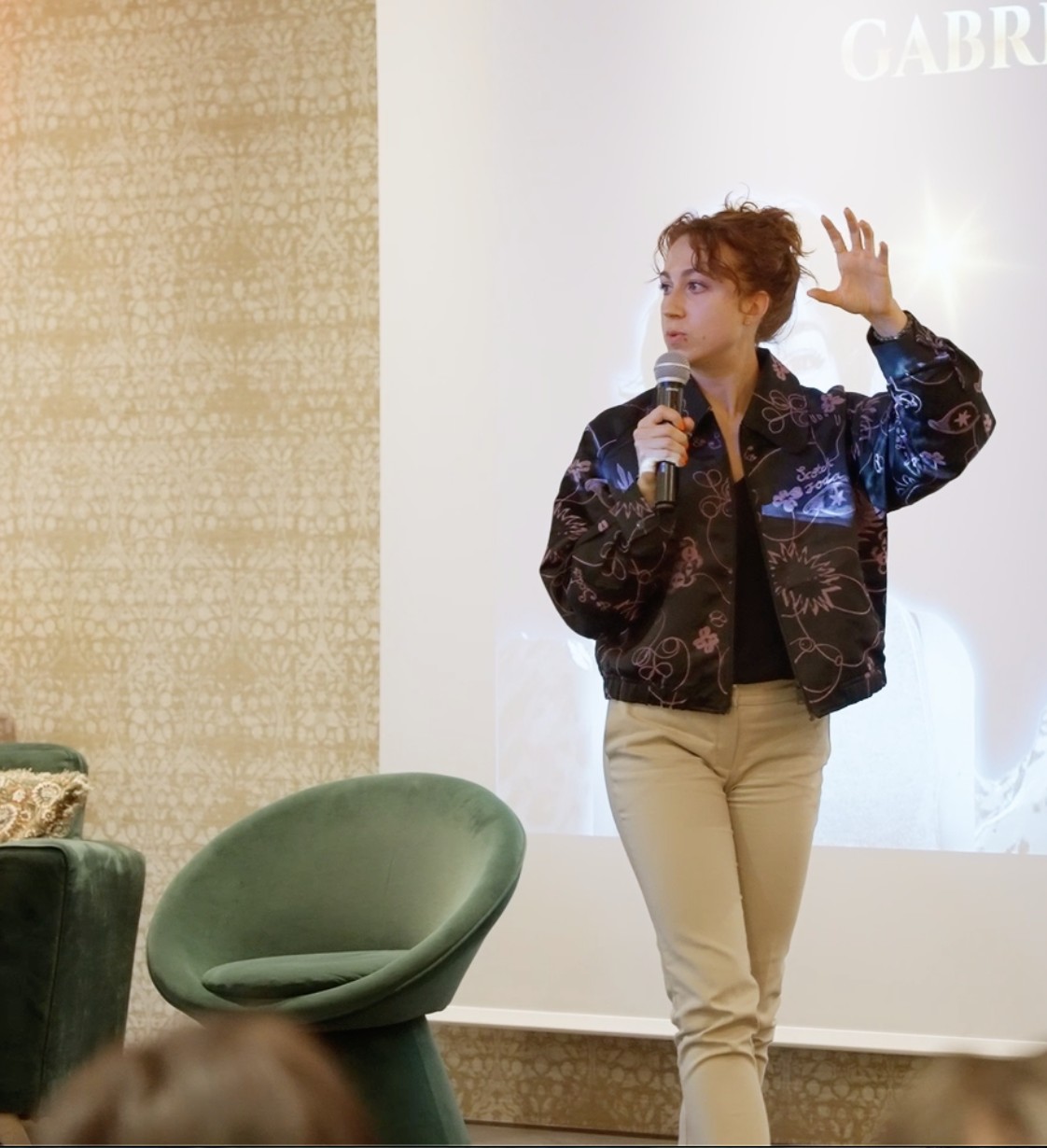 Gabriella Baert sur scène